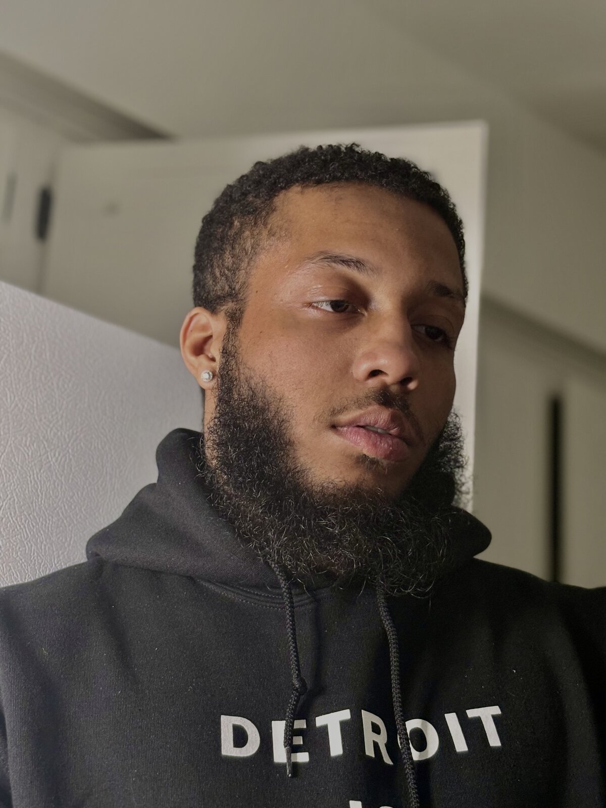 Ddemons portrait, Detroit hoodie